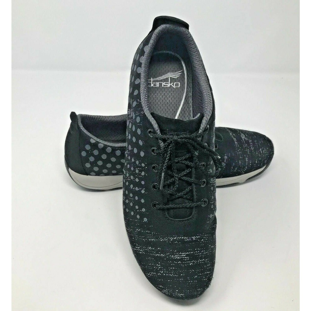 Dansko Hanna Sneaker Womens Sz EU 41 US 10.5 - 11 Black Gray Comfort Shoes Lace